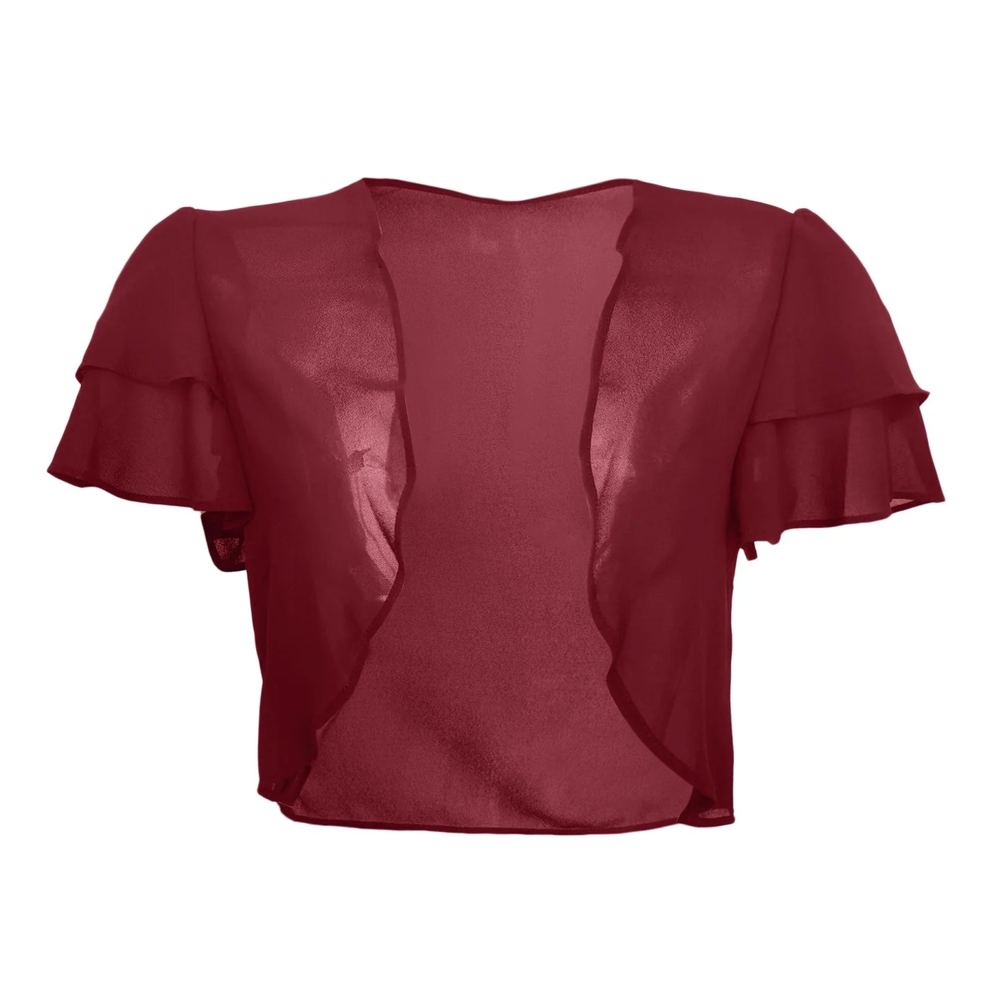 2025 Europe and the United States new women's blouse solid color short-sleeved cardigan thin chiffon shawl all match women's wea